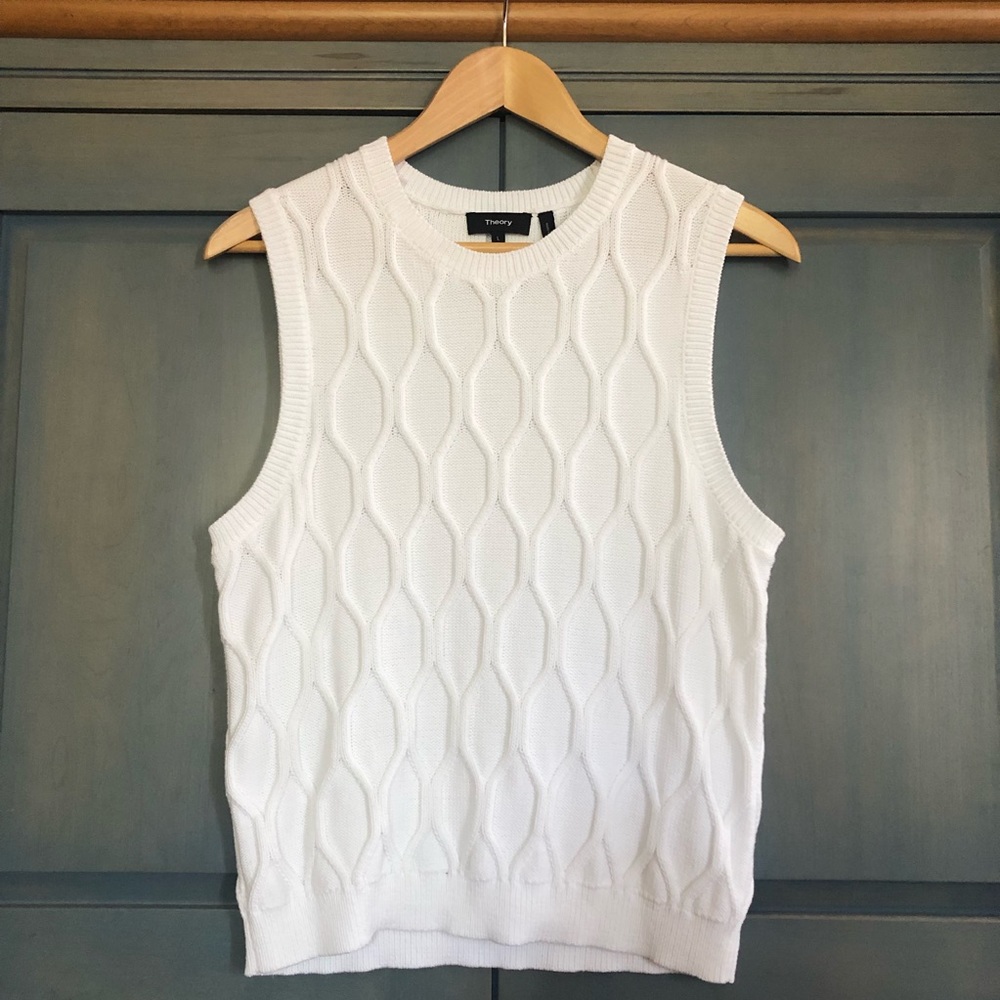 Theory Mayleen B Lariat Sleeveless Knit